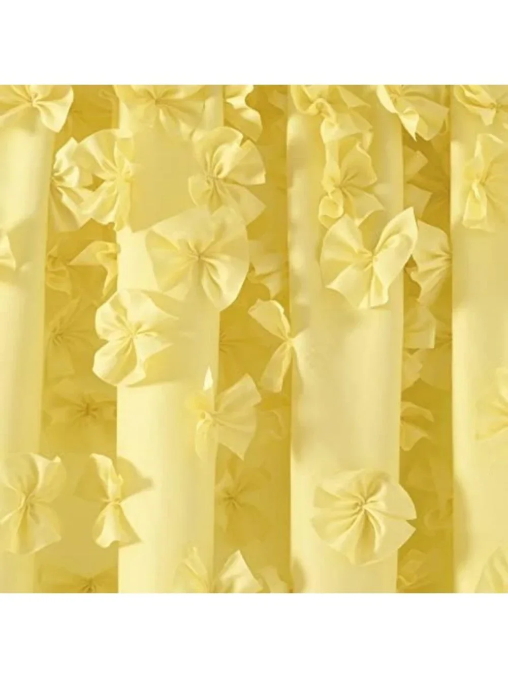 Chic Yellow Bow Shower Curtain 72